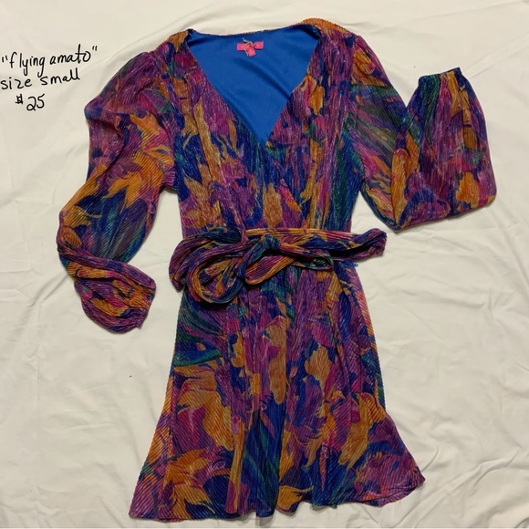 flying amato Dresses & Skirts - Flying Tomato Multicolor Long Sleeve Dress